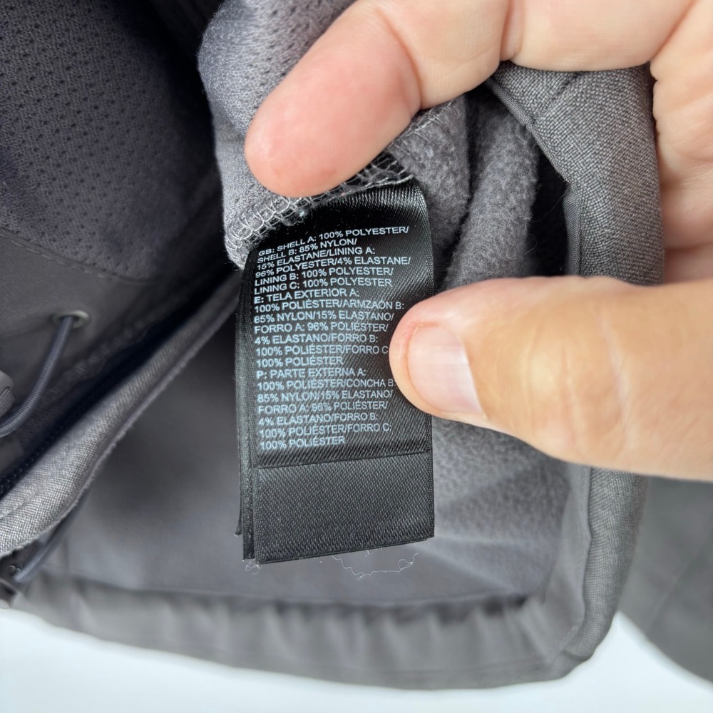 The North Face Womens Apex Bionic 2 Softshell Jacket Sz M Grey Heather Windwall - Picture 3 of 9